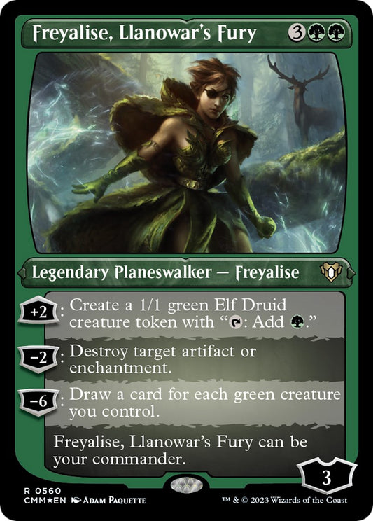 Freyalise, Llanowar's Fury (Foil Etched) [CMM - 560]
