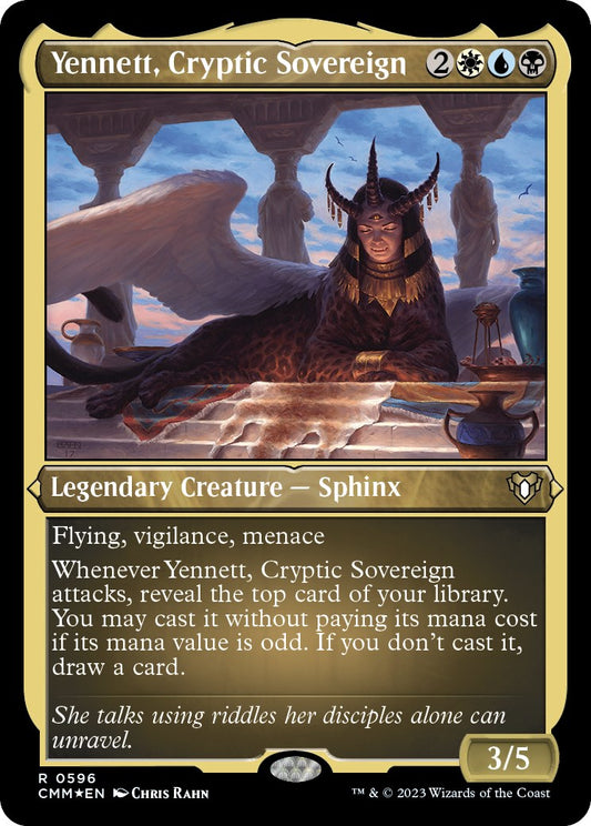 Yennett, Cryptic Sovereign (Foil Etched) [CMM - 596]