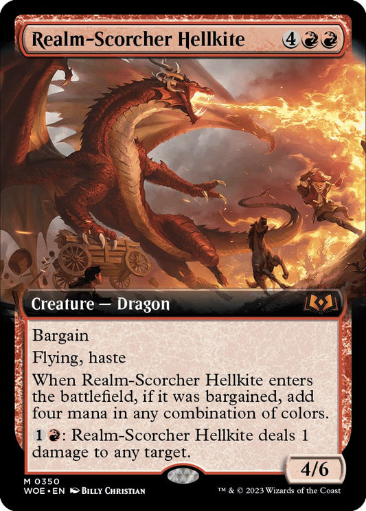 Realm-Scorcher Hellkite (Extended Art) [WOE - 350]