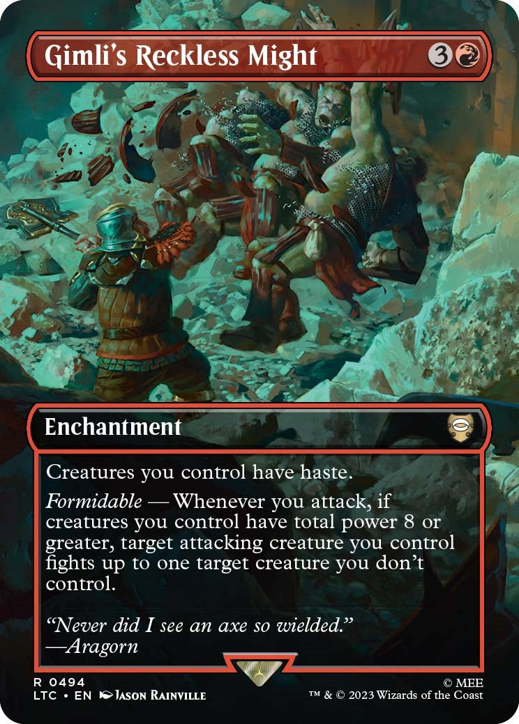 Gimli's Reckless Might (Borderless)