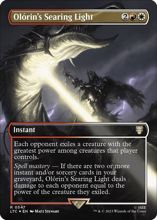 Olorin's Searing Light (Borderless) (Surge Foil) [LTC - 547]