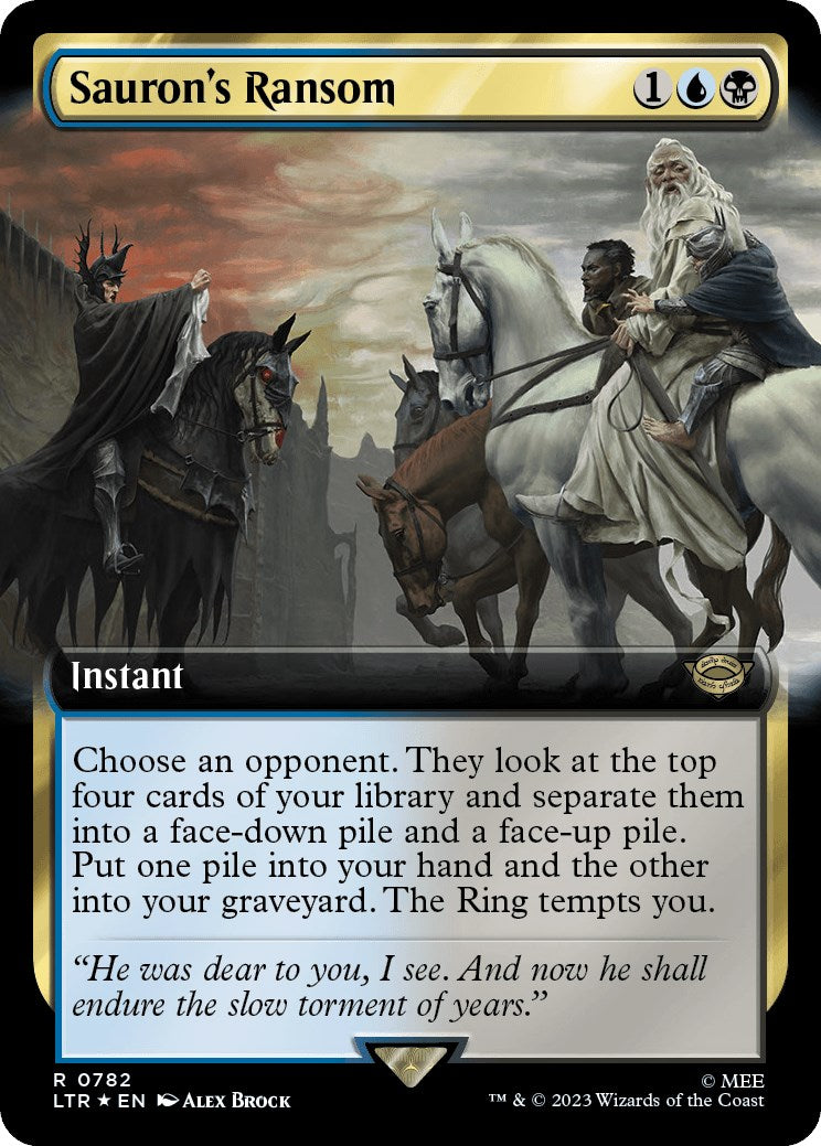Sauron's Ransom (Extended Art) (Surge Foil) [LTR - 782]