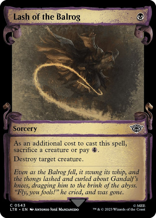 Lash of the Balrog (Showcase Scrolls) [LTR - 543]