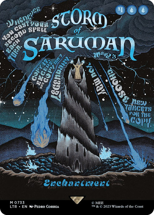 Storm of Saruman (Borderless Poster) [LTR - 733]