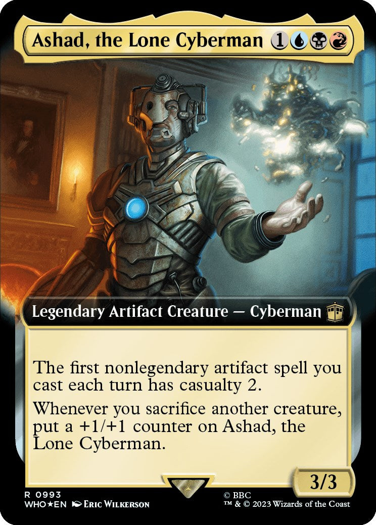 Ashad, the Lone Cyberman (Extended Art) (Surge Foil) [WHO - 993]