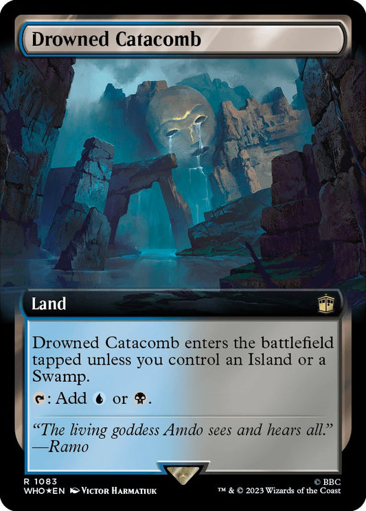 Drowned Catacomb (Extended Art) (Surge Foil) [WHO - 1083]