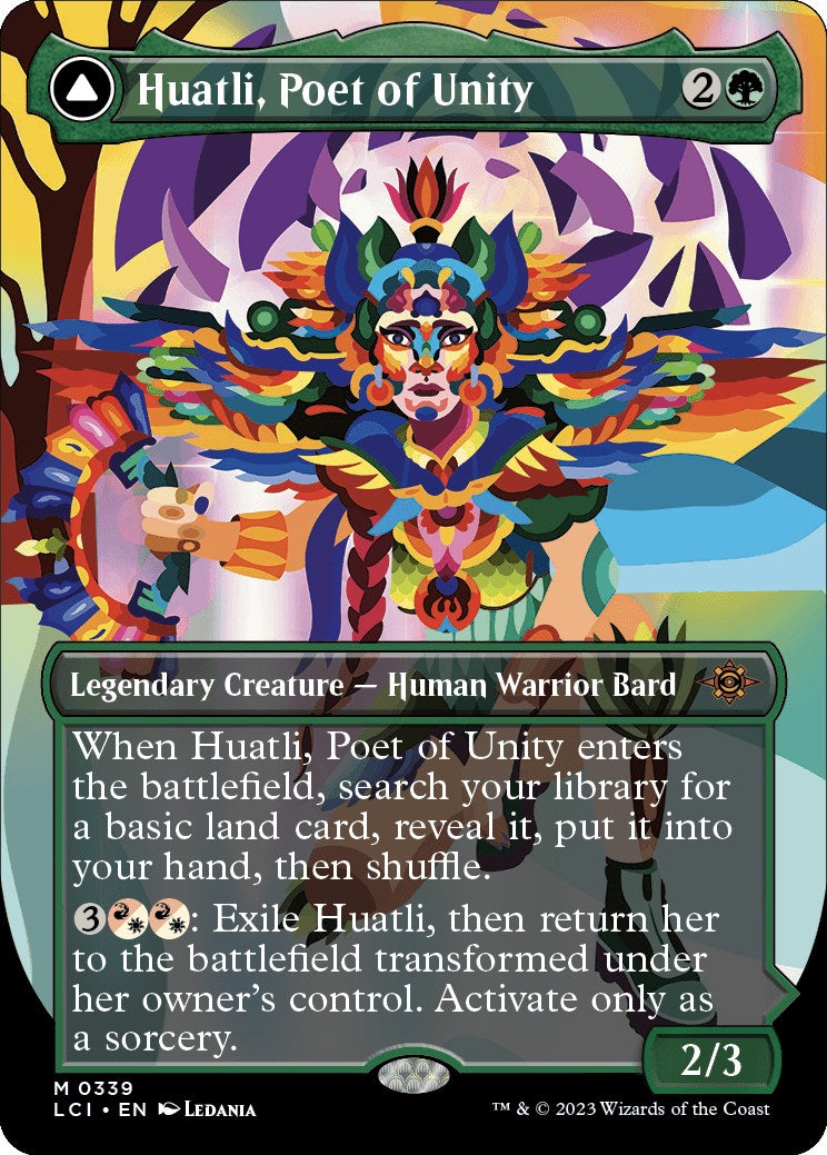 Huatli, Poet of Unity (Borderless) [LCI - 339]