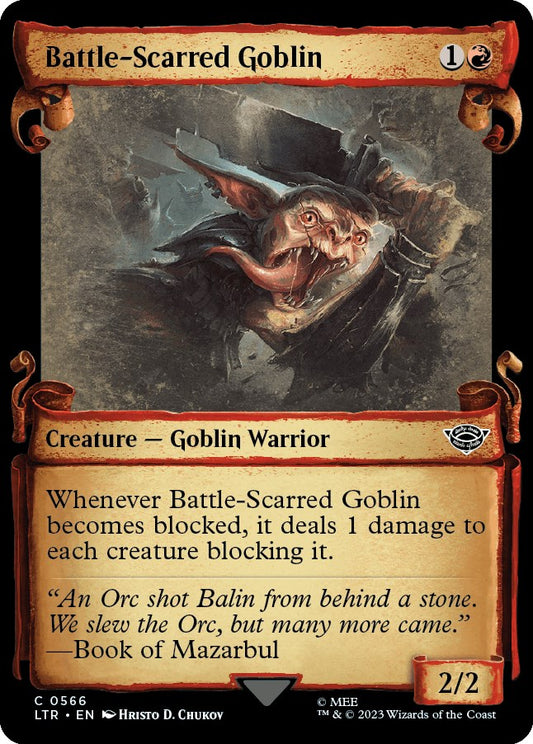 Battle-Scarred Goblin (Showcase Scrolls) [LTR - 566]
