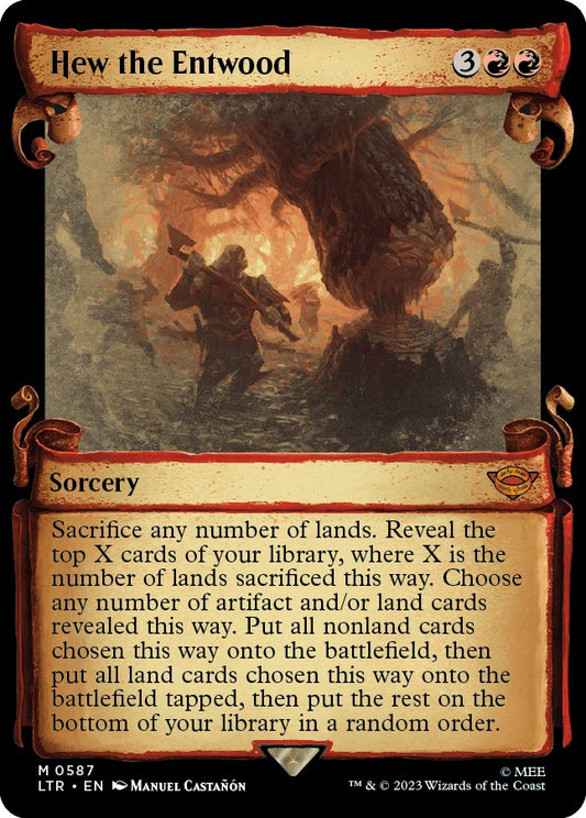 Hew the Entwood (Showcase Scrolls) [LTR - 587]