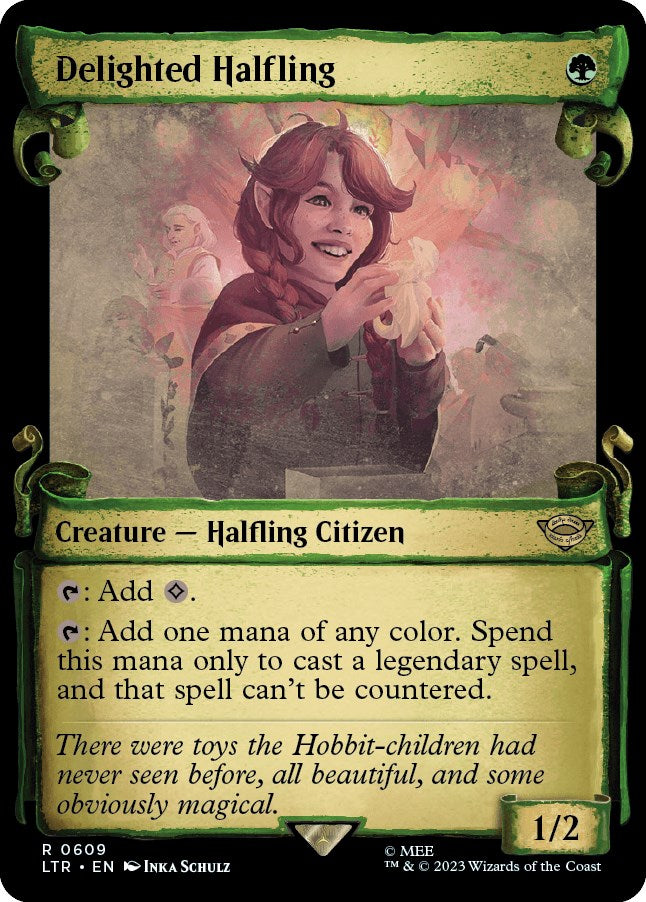 Delighted Halfling (Showcase Scrolls) [LTR - 609]