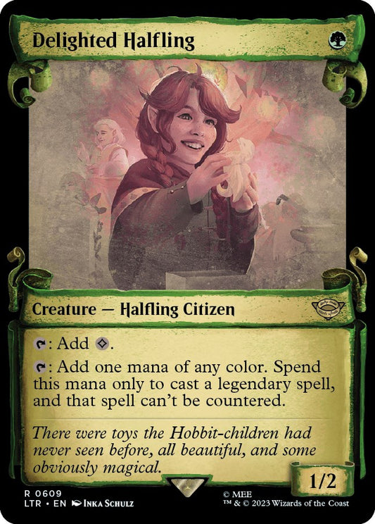 Delighted Halfling (Showcase Scrolls) [LTR - 609]