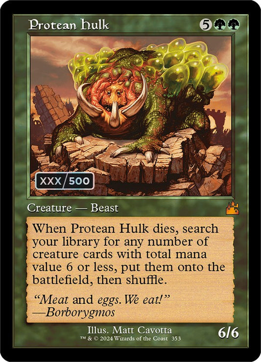 Protean Hulk (Retro Frame) (Serial Numbered)