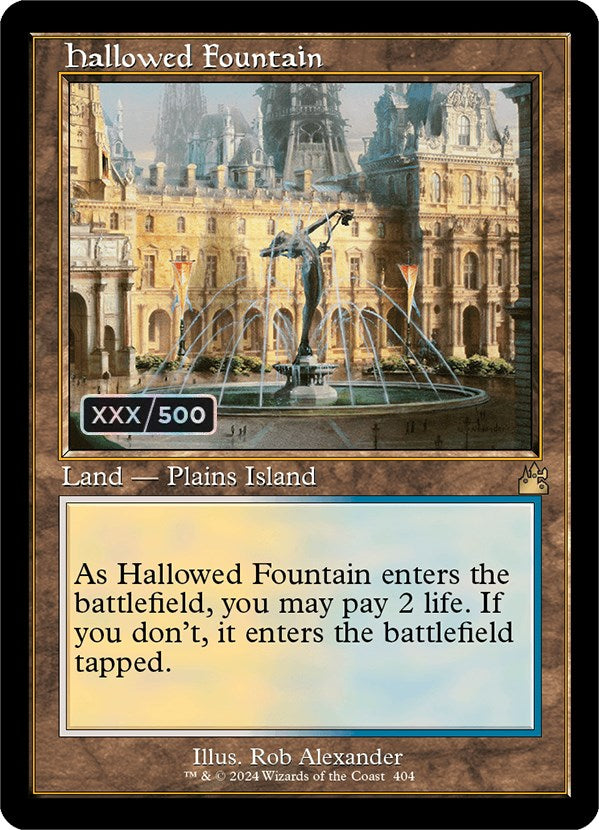 Hallowed Fountain (Retro Frame) (Serial Numbered)