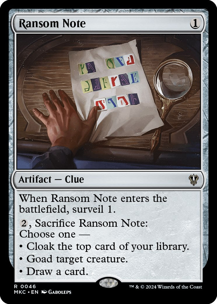 Ransom Note (0046) [MKC - 46]