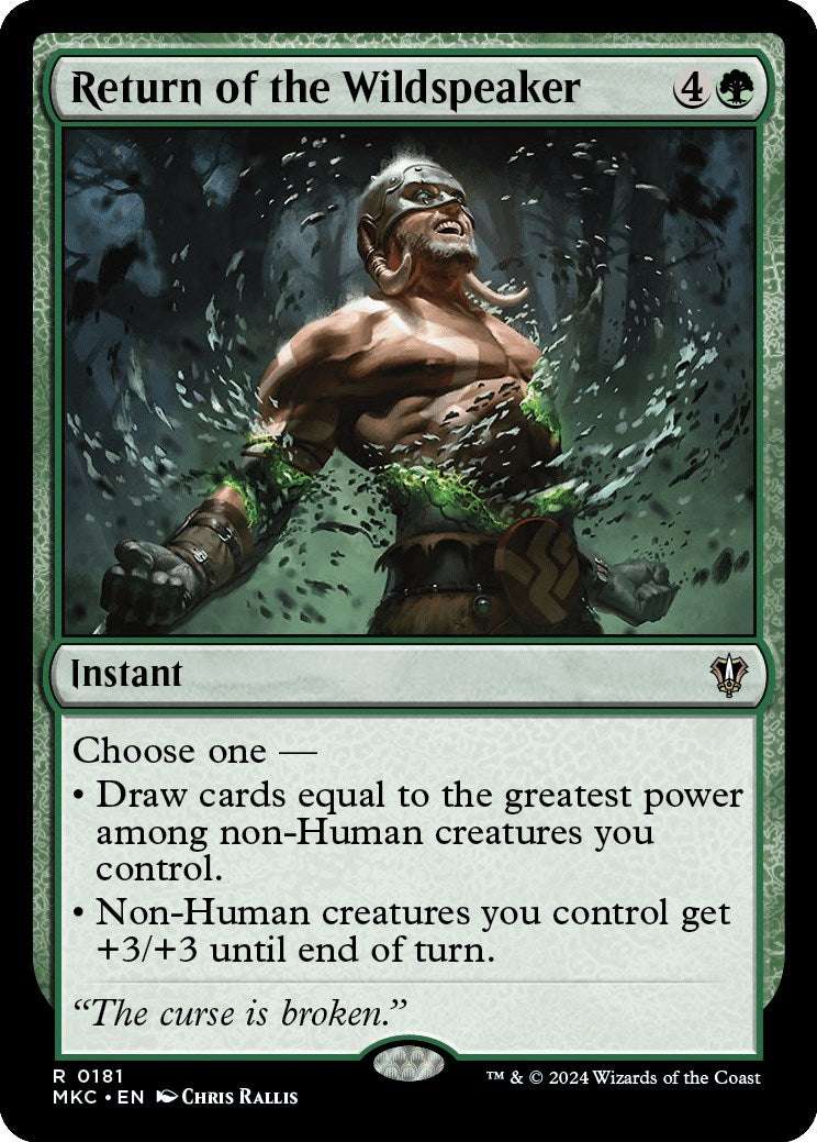 Return of the Wildspeaker [MKC - 181]