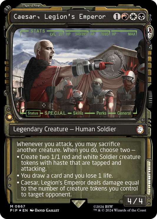 Caesar, Legion's Emperor (Showcase) (Surge Foil) [PIP - 867]
