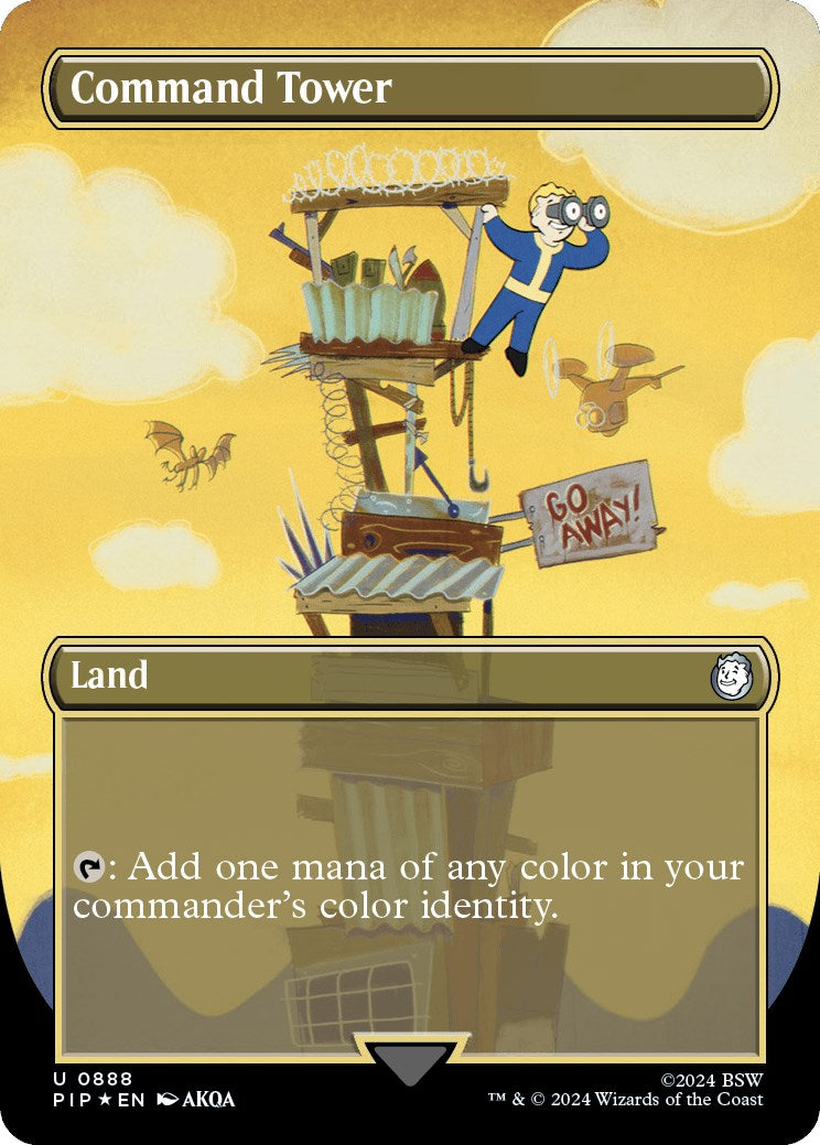 Command Tower (Borderless) (Surge Foil)