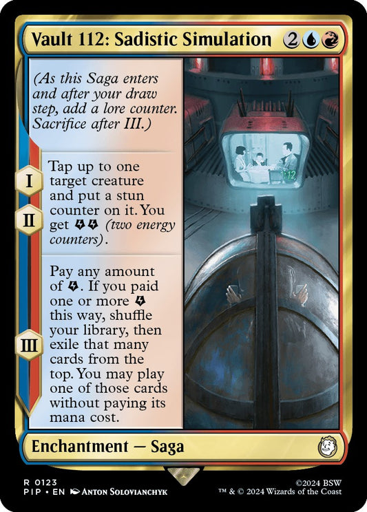 Vault 112: Sadistic Simulation (Surge Foil) [PIP - 651]