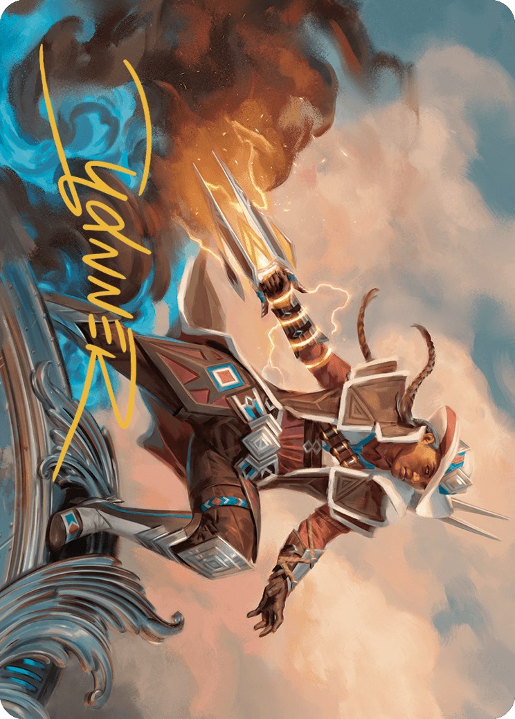 Annie Flash, the Veteran Art Card (Gold-Stamped Signature)