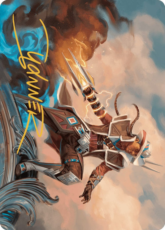 Annie Flash, the Veteran Art Card (Gold-Stamped Signature)