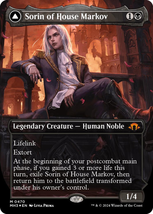 Sorin of House Markov (Borderless) (Textured Foil) [MH3 - 470]