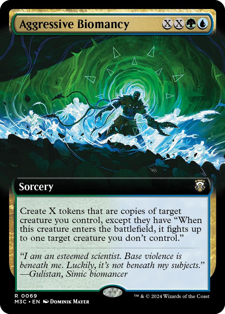 Aggressive Biomancy (Extended Art) (Ripple Foil)