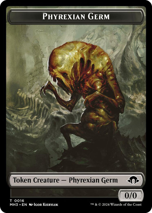 Phyrexian Germ // Emblem - Tamiyo, Seasoned Scholar Double-Sided Token [MH3 - 16 // 35]