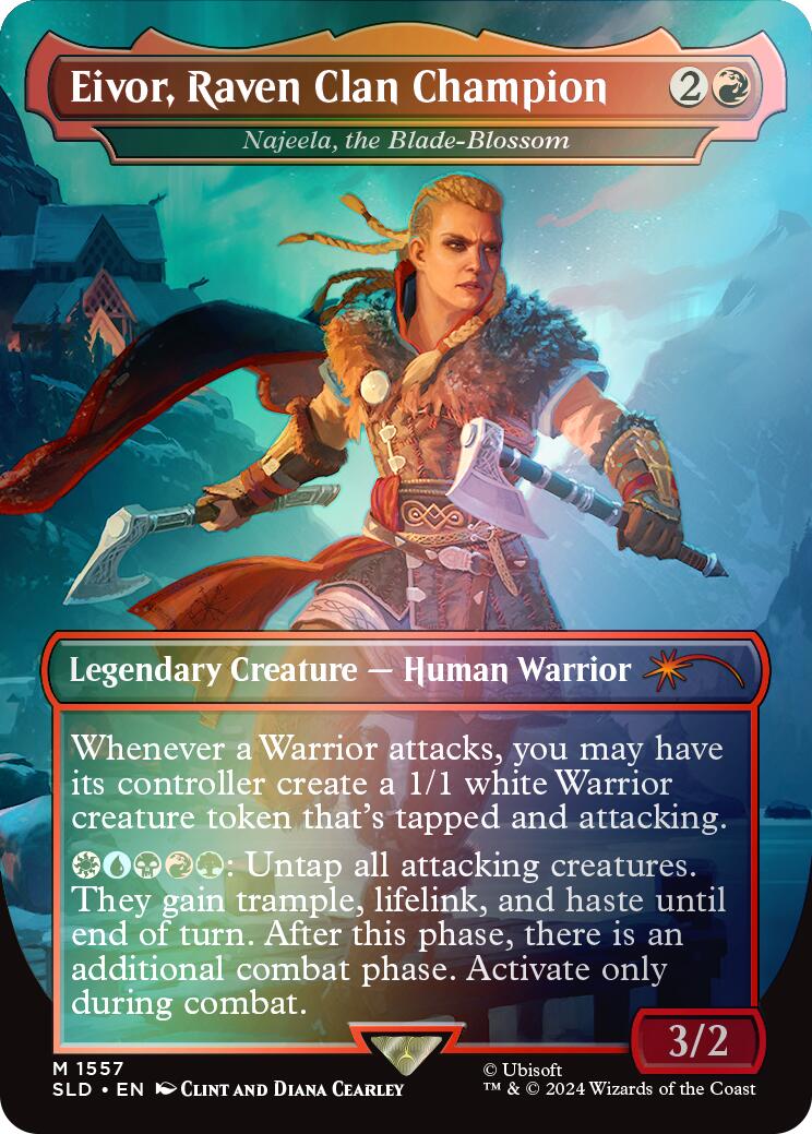 Eivor, Raven Clan Champion - Najeela, the Blade-Blossom (Rainbow Foil)