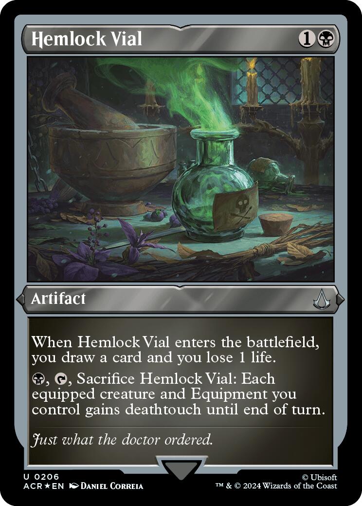 Hemlock Vial (Foil Etched)