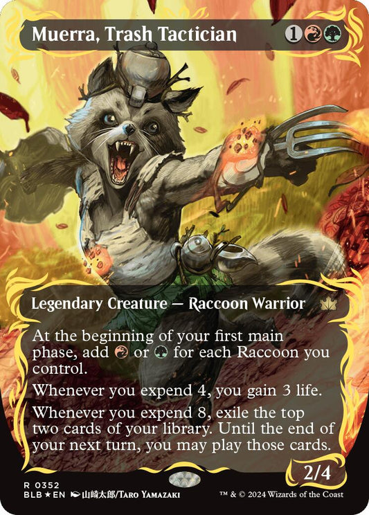 Muerra, Trash Tactician (Borderless) (Raised Foil) [BLB - 352]