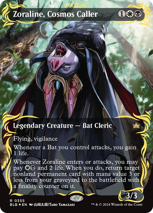 Zoraline, Cosmos Caller (Borderless) (Raised Foil) [BLB - 355]