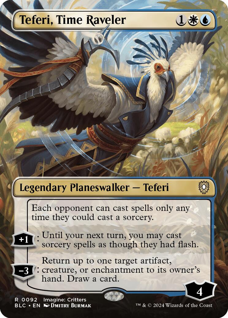 Teferi, Time Raveler (Borderless) [BLC - 92]