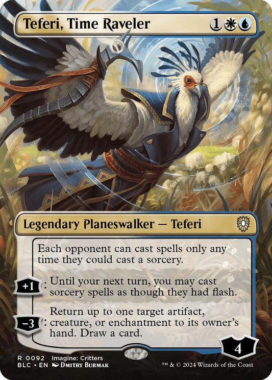 Teferi, Time Raveler (Borderless) [BLC - 92]