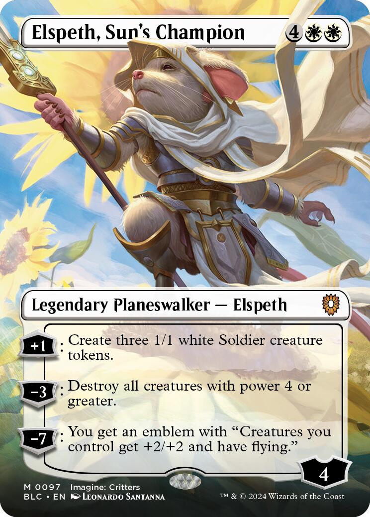 Elspeth, Sun's Champion (Borderless) [BLC - 97]