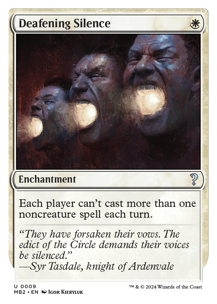 Deafening Silence (White Border) [MB2 - 9]