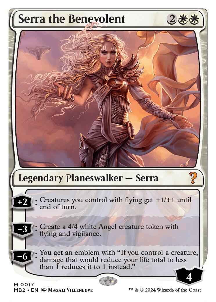 Serra the Benevolent (White Border) [MB2 - 17]