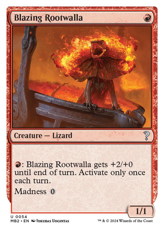 Blazing Rootwalla (White Border)