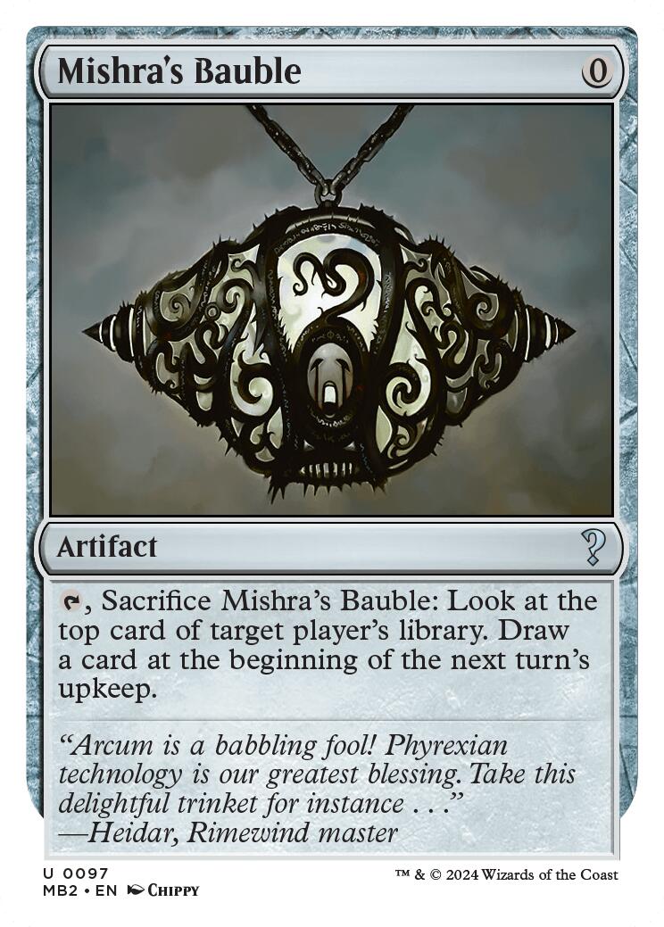 Mishra's Bauble (White Border) [MB2 - 97]