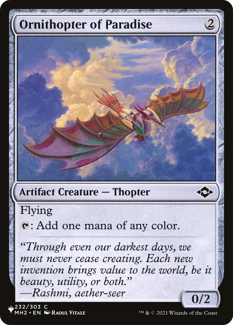 Ornithopter of Paradise [LIST - 232/303]
