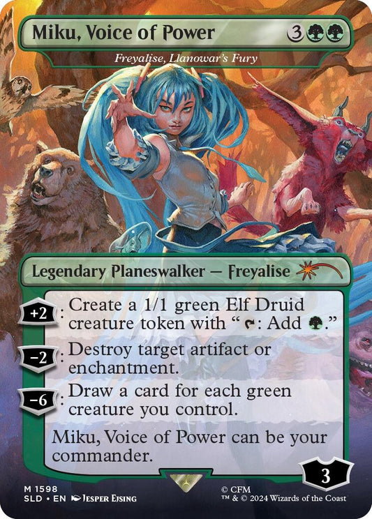 Miku, Voice of Power - Freyalise, Llanowar's Fury [SLD - 1598]