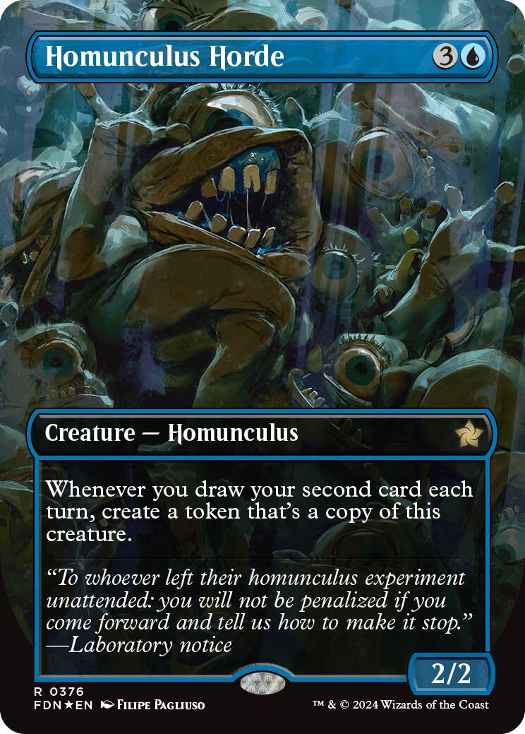 Homunculus Horde (Borderless) (Mana Foil) [FDN - 376]