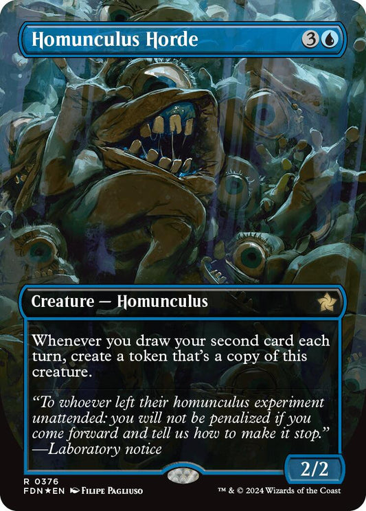 Homunculus Horde (Borderless) (Mana Foil) [FDN - 376]