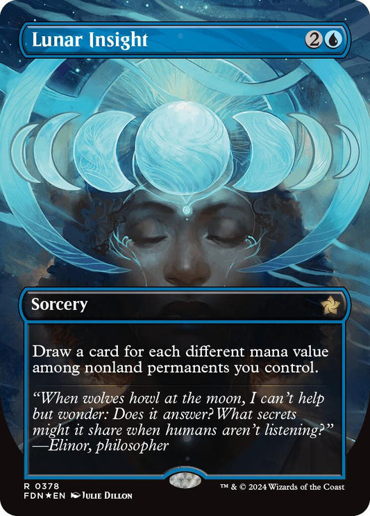 Lunar Insight (Borderless) (Mana Foil) [FDN - 378]