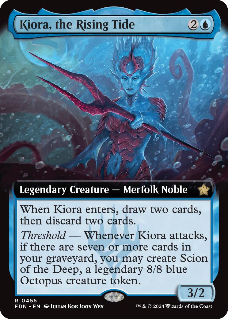 Kiora, the Rising Tide (Extended Art) [FDN - 455]