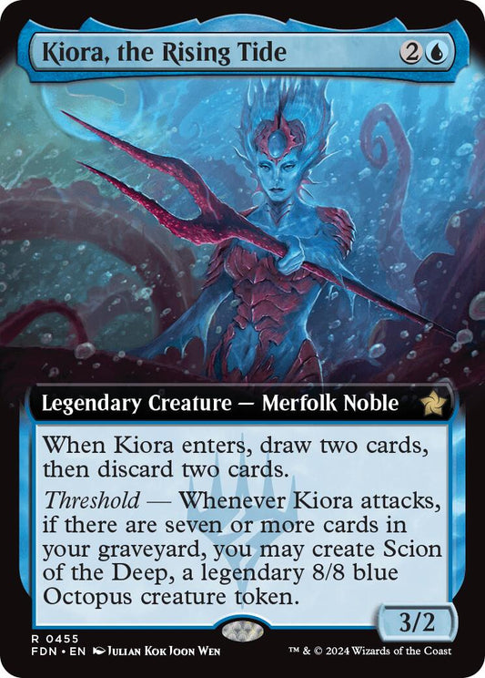 Kiora, the Rising Tide (Extended Art) [FDN - 455]