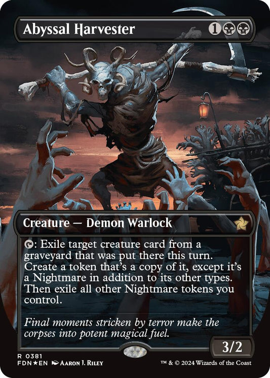 Abyssal Harvester (Borderless) (Mana Foil) [FDN - 381]