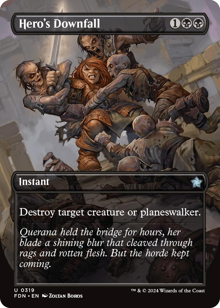 Hero's Downfall (Borderless) [FDN - 319]