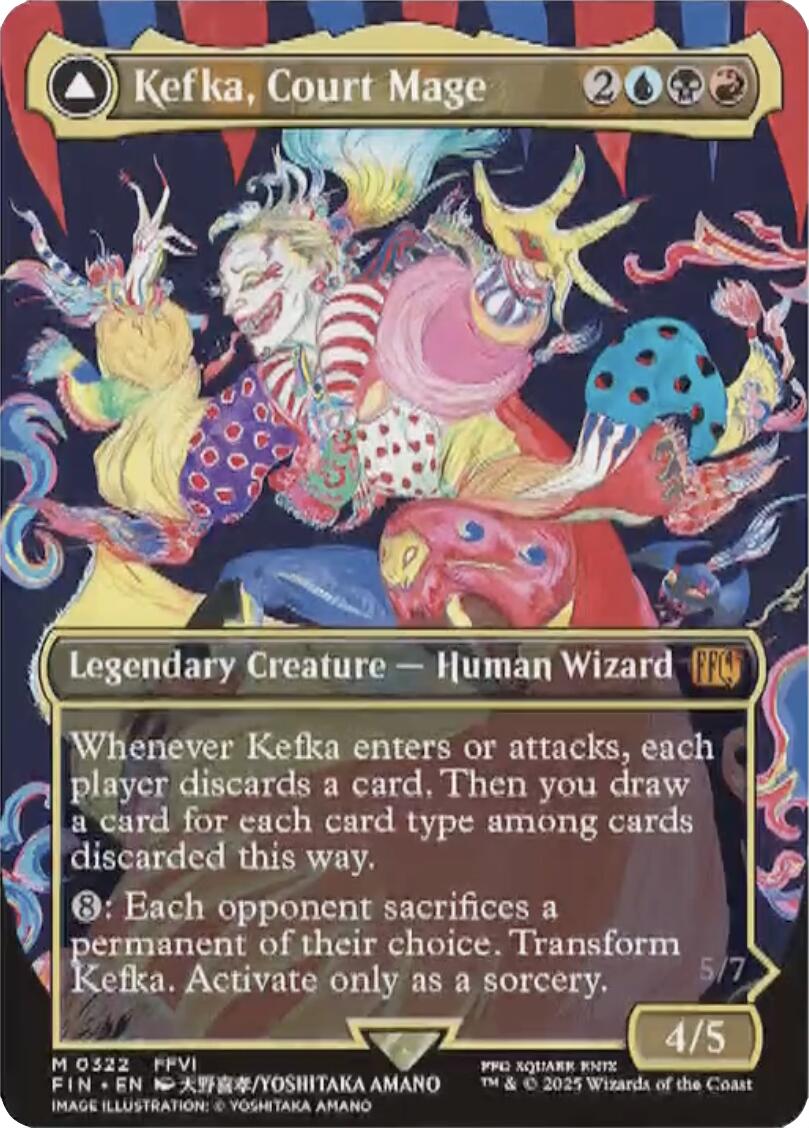 Kefka, Court Mage (0322) (Borderless) [FIN - 322]