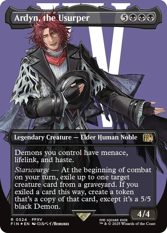 Ardyn, the Usurper (0524) (Borderless) (Surge Foil) [FIN - 524]