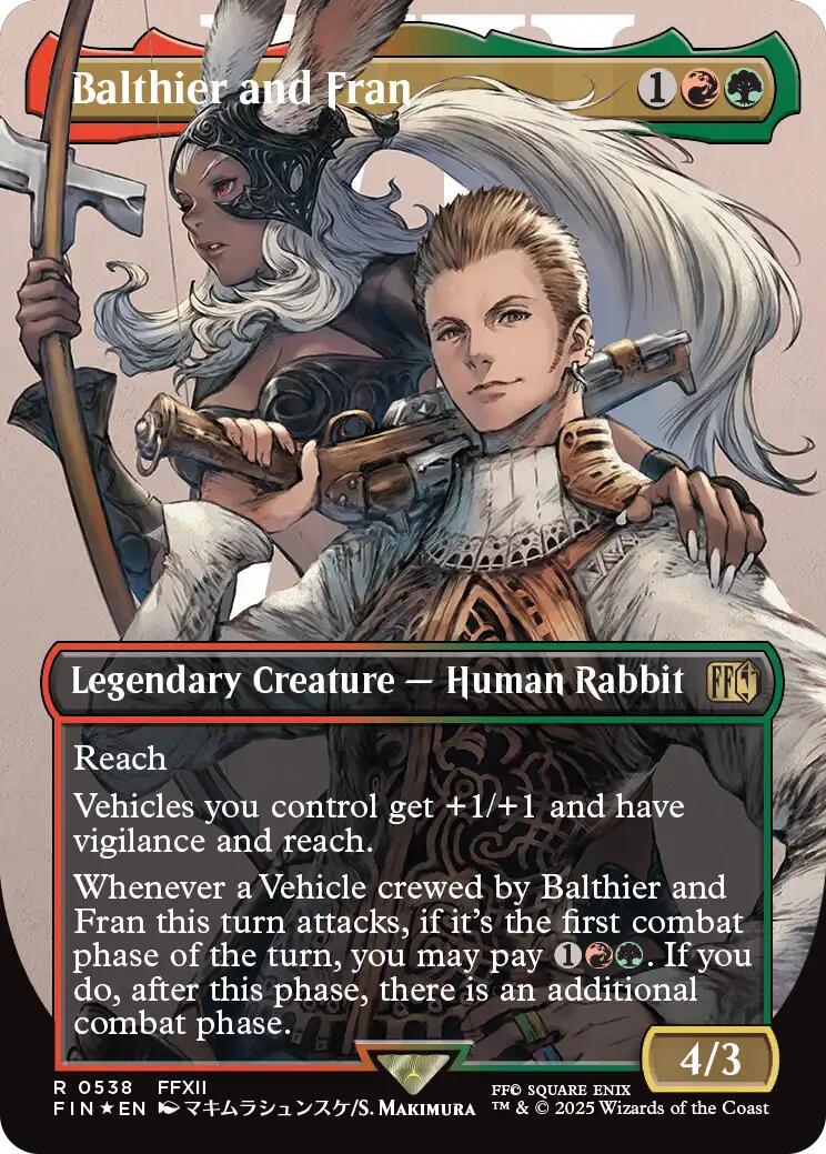Balthier and Fran (0538) (Borderless) (Surge Foil) [FIN - 538]